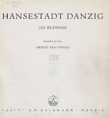 Hansestadt Danzig : ein Bildwerk