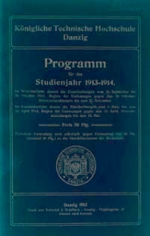 Programm : f&uuml;r das Studienjahr 1913-1914