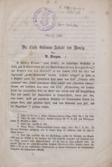 Die älteste Gesammt-Ansicht von Danzig