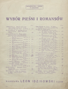 Noc : pieśń op. 60 no 9 : na głos średni i fortepian / słowa polskie Ign. Źiółkowskiego