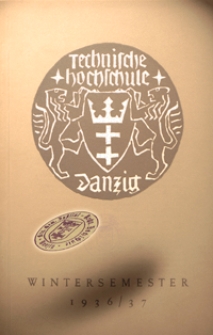 Vorlesungs-Verzeichnis : f&uuml;r das Wintersemester 1936/37