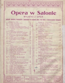 Tosca : modlitwa Toski z 2 aktu opery "Vissi d'arte, vissi d'amore..." : Es-dur : [na sopran z tow. fortepianu]