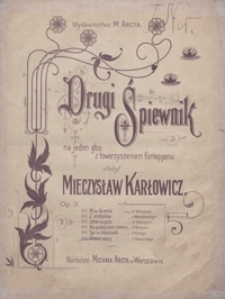 Przed nocą : [pieśń g-moll] op.3, No 6 : na głos z towarzyszeniem fortepianu / poezja Zygmunta Krasińskiego
