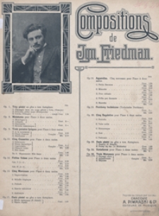 3 Morceaux op.26 : pour piano a deux mains : 1)Paysage slave, 2)Appassionato, 3)Esquisse