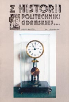Z Historii Politechniki Gdańskiej, 1995, Nr 4 (Grudzień)