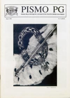 Pismo PG : pismo pracowników i studentów Politechniki Gdańskiej, 1996, nr 5 (Maj)
