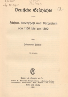 Fürsten, Ritterschaft und Bürgertum