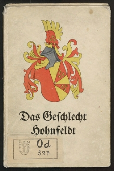 Das Geschlecht Hohnfeldt