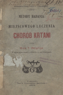 Metody badania i miejscowego leczenia chorób krtani