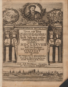 Neuer und Alter Schreib-Calender Auffs Jahr nach unsers Herren Jesu Christi Geburt [...] 1679