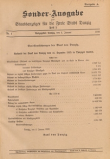 Staatsanzeiger für die Freie Stadt Danzig. Teil 1, 1928.01.04 nr 2