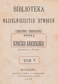 Dzieła Ignacego Krasickiego. T. 5