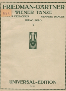 Wiener Tänze nach Motiven von Eduard Gärtner : für Klavier : Nr 5