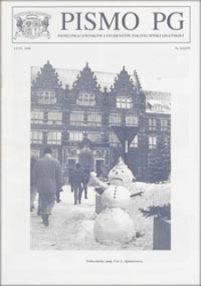 Pismo PG : pismo pracowników i studentów Politechniki Gdańskiej, 1995, nr 2 (Luty)