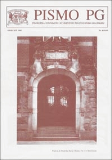 Pismo PG : pismo pracowników i studentów Politechniki Gdańskiej, 1995, nr 4 (Kwiecień)
