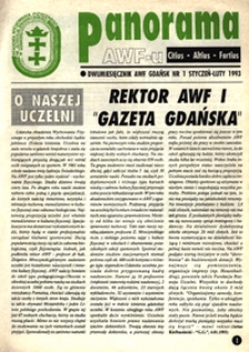 Panorama AWF Gdańsk : citius, altius, fortius, 1993, Nr 1
