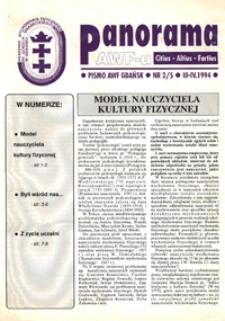Panorama AWF Gdańsk : citius, altius, fortius, 1994, Nr 5
