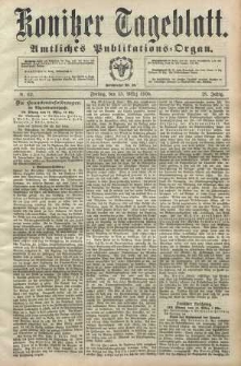 Konitzer Tageblatt.Amtliches Publikations=Organ