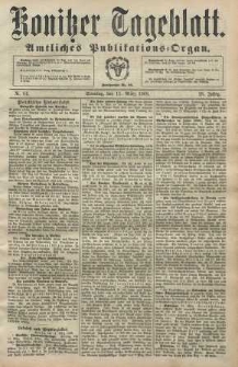 Konitzer Tageblatt.Amtliches Publikations=Organ