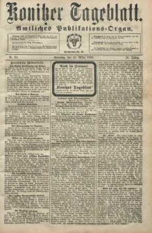 Konitzer Tageblatt.Amtliches Publikations=Organ