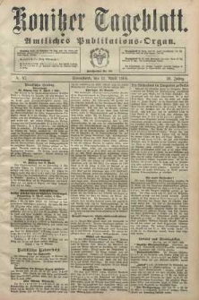 Konitzer Tageblatt.Amtliches Publikations=Organ