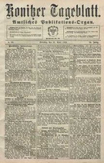 Konitzer Tageblatt.Amtliches Publikations=Organ