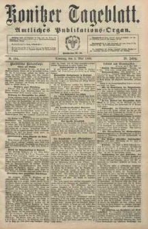 Konitzer Tageblatt.Amtliches Publikations=Organ