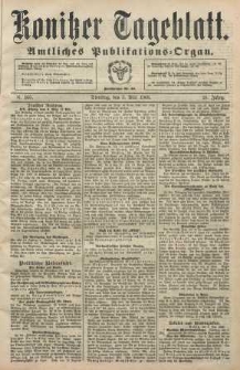 Konitzer Tageblatt.Amtliches Publikations=Organ