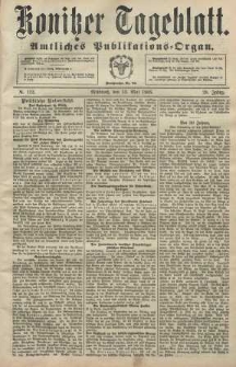 Konitzer Tageblatt.Amtliches Publikations=Organ