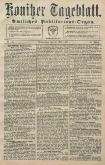 Konitzer Tageblatt.Amtliches Publikations=Organ