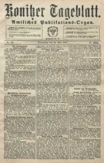 Konitzer Tageblatt.Amtliches Publikations=Organ