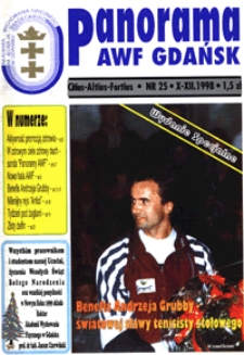 Panorama AWF Gdańsk : citius, altius, fortius, 1998, Nr 25