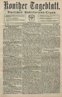 Konitzer Tageblatt.Amtliches Publikations=Organ