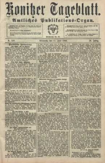 Konitzer Tageblatt.Amtliches Publikations=Organ