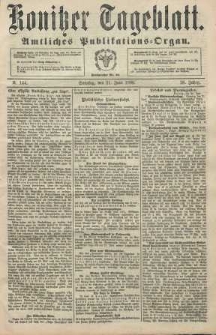 Konitzer Tageblatt.Amtliches Publikations=Organ