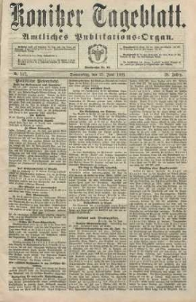 Konitzer Tageblatt.Amtliches Publikations=Organ