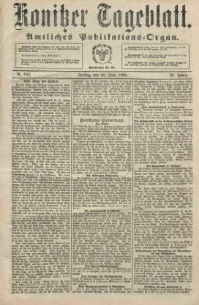 Konitzer Tageblatt.Amtliches Publikations=Organ