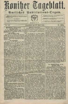 Konitzer Tageblatt.Amtliches Publikations=Organ