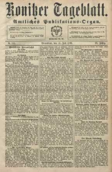 Konitzer Tageblatt.Amtliches Publikations=Organ