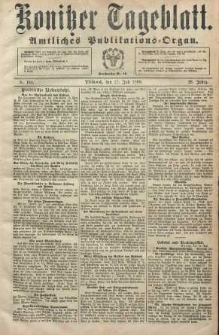 Konitzer Tageblatt.Amtliches Publikations=Organ