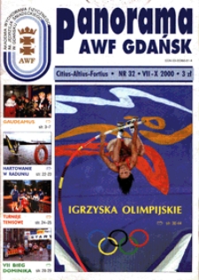 Panorama AWF Gdańsk : citius, altius, fortius, 2000, Nr 32