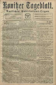 Konitzer Tageblatt.Amtliches Publikations=Organ