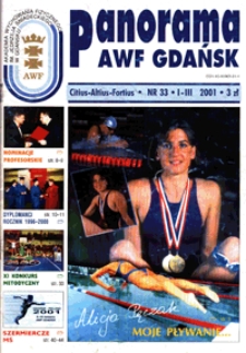 Panorama AWF Gdańsk : citius, altius, fortius, 2001, Nr 33