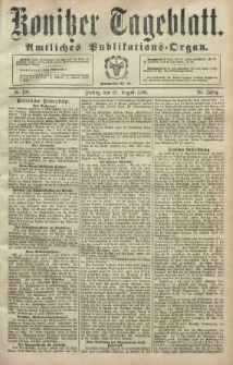 Konitzer Tageblatt.Amtliches Publikations=Organ