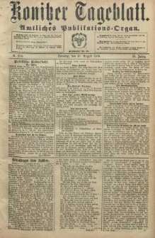 Konitzer Tageblatt.Amtliches Publikations=Organ