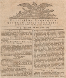 Berlinische Nachrichten von Staats und Gelehrten Sachen, 1814.01.01 nr 1