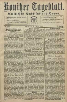 Konitzer Tageblatt.Amtliches Publikations=Organ