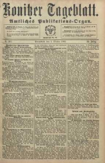 Konitzer Tageblatt.Amtliches Publikations=Organ