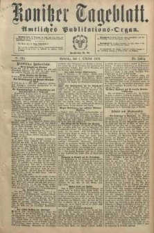 Konitzer Tageblatt.Amtliches Publikations=Organ