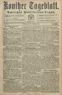 Konitzer Tageblatt.Amtliches Publikations=Organ